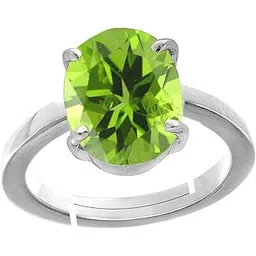 jagdamba gems Certified (Special Quality) Unheated Untreated 5.37 Carat Ceylone Natural Green Peridot Adjustable Ring Gemstone by Lab Certified-picture-34