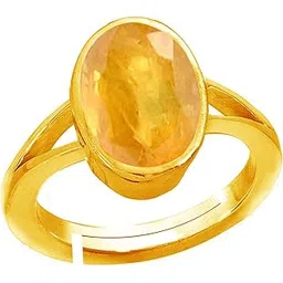 jagdamba gems Certified Unheated Untreatet 10.25 Ratti 9.75 Carat A+ Quality Natural Yellow Sapphire Pukhraj Gemstone Ring for Women's and Men's-picture-15