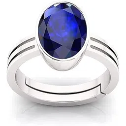 jagdamba gems Certified Unheated Untreatet 6.00 Ratti A+ Quality Natural Blue Sapphire Neelam Gemstone Ring for Women's and Men's-picture-20