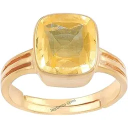 jagdamba gems Certified Unheated Untreatet 9.25 Ratti 8.75 Carat A+ Quality Natural Yellow Sapphire Pukhraj Gemstone Ring for Women's and Men's-picture-38