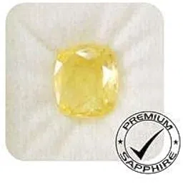 jagdamba gems Unisex Crystal Unheated Untreated Pukhraj Stone 12.25 Ratti Natural Yellow Sapphire Gemstone for Men and Women-picture-38