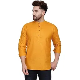 jagdish garments Latest Short Cotton Kurta for Men-picture-46