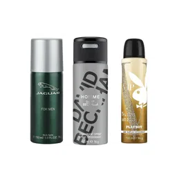 JAGUAR For Men + David Beckham Homme + Playboy Vip W Deo Combo Set 450ml-picture-16