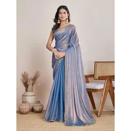 JAINICA Beads and Stones Silk Blend Saree-picture-36