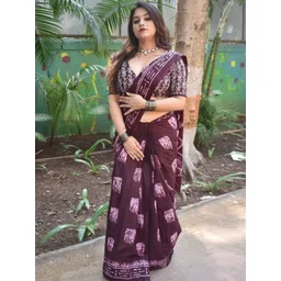 JAINICA Floral Pure Cotton Saree-picture-21