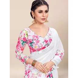 JAINICA Floral Pure Cotton Saree image 5