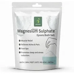 JAINIK Magnesium Sulphate Epsom Salt For Muscle Relief, Relieves Aches Pain,Bath salt for Relaxation,Refreshing Body,Joint Soreness and Tired Muscles, 1000gm (Magnesium Sulphate_1000 g.)-picture-35