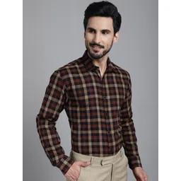 JAINISH Checked Classic Cotton Formal Shirt-picture-11