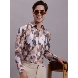 JAINISH Classic Abstract Printed Spread Collar Regular Fit Cotton Formal Shirt-picture-34