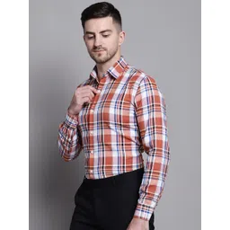 JAINISH Classic Tartan Checks Cotton Formal Shirt-picture-27