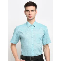 JAINISH Men Blue Classic Cotton Formal Shirt-picture-17