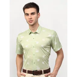 JAINISH Men Green Comfort Printed Formal Shirt-picture-14