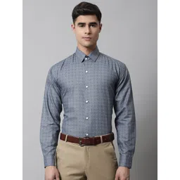JAINISH Men Grey Classic Slim Fit Printed Formal Shirt-picture-33