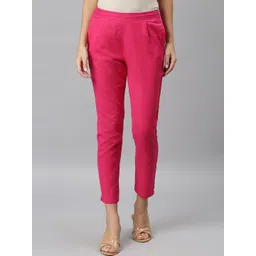 JAIPUR ATTIRE Women Relaxed Casual Slip-On Trousers-picture-18