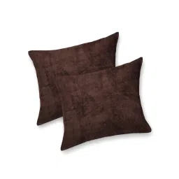 JAIPUR FABRIC Classic Coffee Brown Finish Double Bedsheet With Pillow Covers (Queen)-image-49