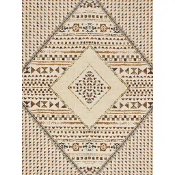 JAIPUR FABRIC Yellow Geometric 180 TC King Bedsheet with 2 Pillow Covers image 3