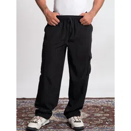 JAIPUR GLOBAL Men Relaxed Straight Leg High-Rise Cargos Trousers-picture-14