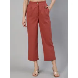 Jaipur Kurti Contessa Straight Fit Pleated Pants-picture-21