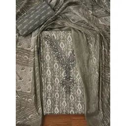 Jaipur Kurti Ethnic Motifs Printed Sequinned Pure Cotton Unstitched Dress Material-picture-37