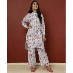 jaipur kurti Floral Print Kurta & Palazzos Co-Ord Set-picture-15