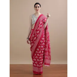 Jaipur Kurti Floral Pure Cotton Saree-picture-19