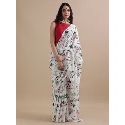Jaipur Kurti Floral Pure Cotton Saree-picture-30