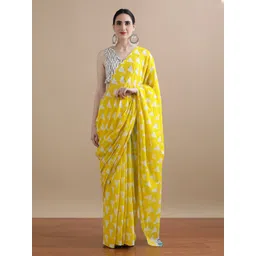 Jaipur Kurti Geometric Printed Pure Cotton Saree-picture-33