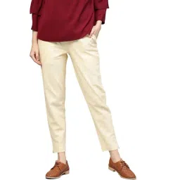 Jaipur Kurti Light Yellow Solid Pants-picture-30