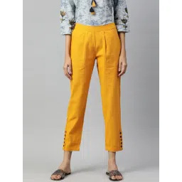 Jaipur Kurti Mustard Cotton Pants-picture-39