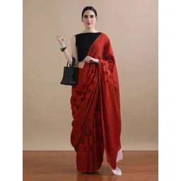 Jaipur Kurti Paisley Printed Pure Cotton Saree-picture-35