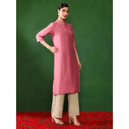 Jaipur Kurti Pink Solid Kurta-picture-19