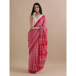 Jaipur Kurti Printed Pure Cotton Saree-picture-18