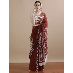 Jaipur Kurti Printed Pure Cotton Saree-picture-24