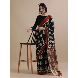 Jaipur Kurti Printed Pure Cotton Saree-picture-10