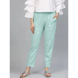 Jaipur Kurti Sky Blue Solid Pants-picture-38