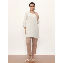 Jaipur Kurti White Embroidered Kurta-picture-45