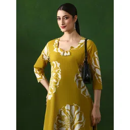 Jaipur Kurti Women Floral Embroidered Cotton Kurta-picture-10