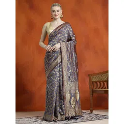 Jaipur Kurti Woven Design Zari Banarasi Saree-picture-36