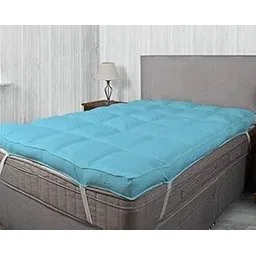 Jaipur Linen 3000 GSM Single Bed Finest Imported Super Microfiber Mattress Padding/Topper- 36 Inch X 72 Inch -Sky Blue-picture-12