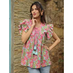 Jaipur Morni Floral Printed Regular Top-picture-12