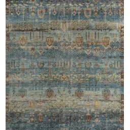 jaipur rugs Blue Persian Wool 8 ft x 10 ft Hand Knotted Carpet image 2