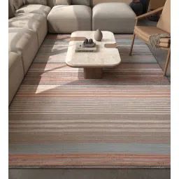 Ivory Geometrical Wool 6 ft X 9 ft Flat Weaves-image-6