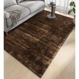 jaipur rugs Beige Abstract Viscose 6 ft X 9 ft Hand Tufted Rectangle Carpet-picture-38