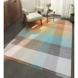 jaipur rugs Beige Abstract Wool 6 ft X 9 ft Hand Woven Rectangle Carpet-picture-30