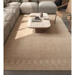 jaipur rugs Beige Solid Wool 6 ft X 9 ft Hand Woven Carpet-picture-14