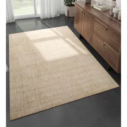 jaipur rugs Beige Solid Wool 6 ft X 9 ft Hand Woven Carpet-picture-15