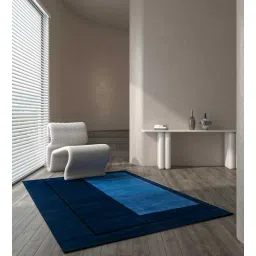 jaipur rugs Blue Geometric Wool 8 ft x 10 ft Hand knotted Carpet-picture-38