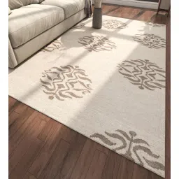 jaipur rugs Blue Geometrical Wool 5 ft X 8 ft Flat Weaves-picture-22