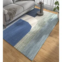 jaipur rugs Blue Geometrical Wool 5 ft X 8 ft Flat Weaves-picture-14