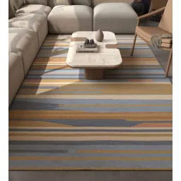 jaipur rugs Blue Geometrical Wool and Viscose 6 ft X 9 ft Flat Weaves-picture-16